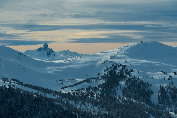 Scenic Whistler Winter Landscape in the Alpine