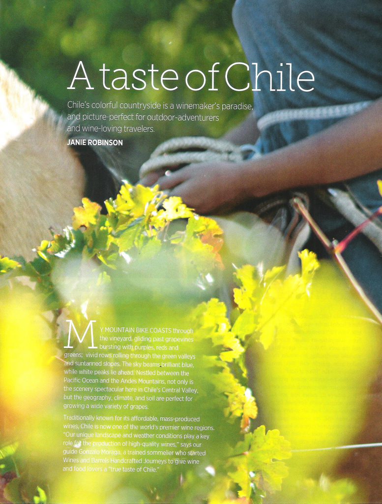A taste of Chile Page 41 CATL Winter Spring 2018