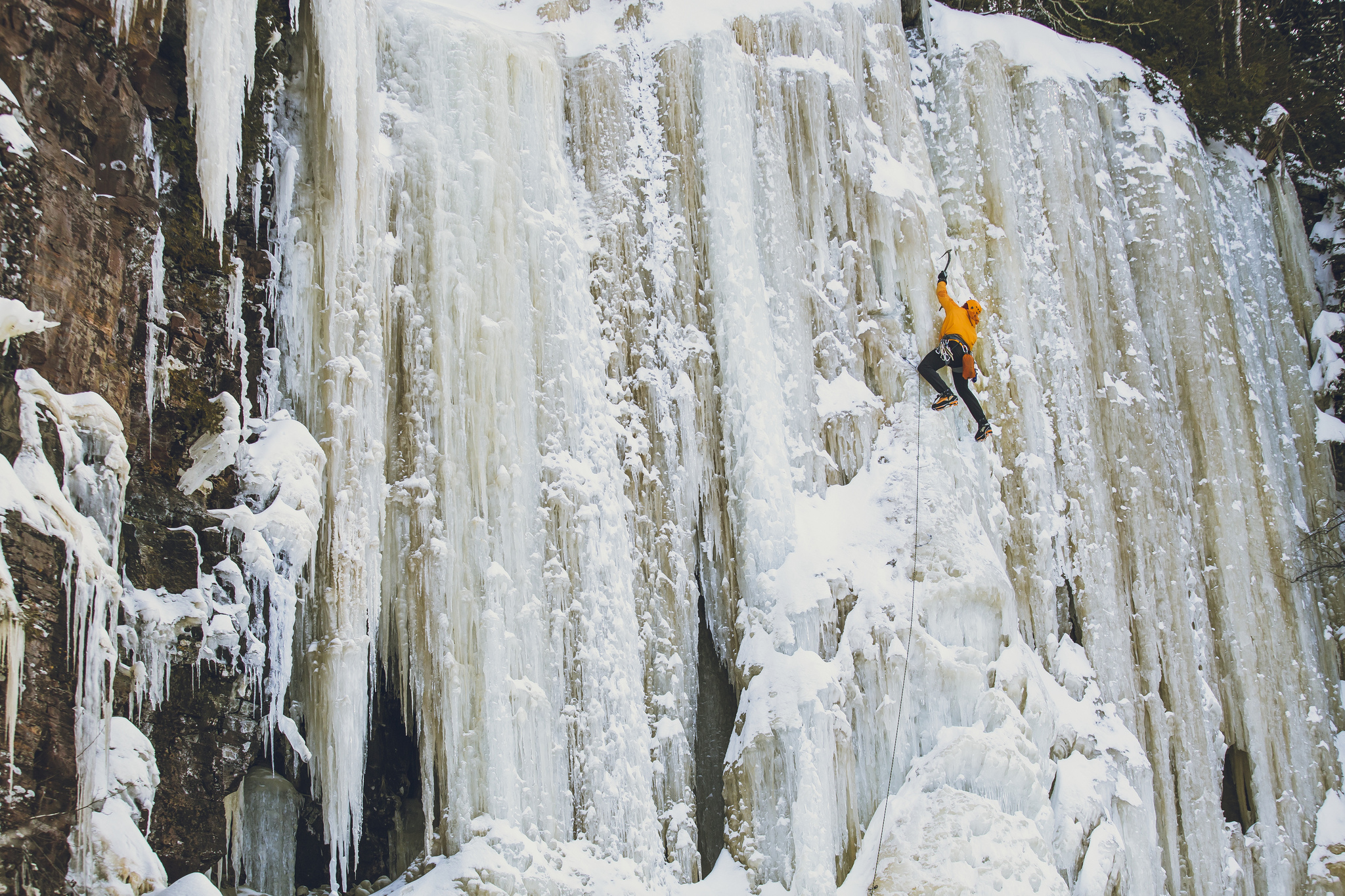Ice Climbing Northeast of Thunder Bay
