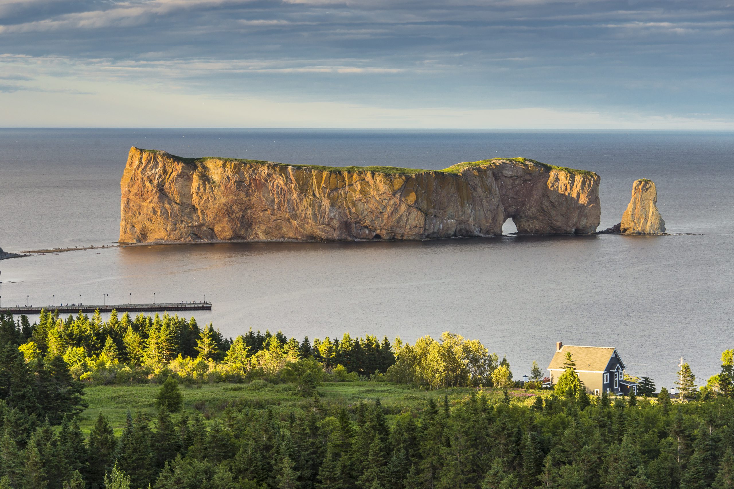 Follow Route 132 from the Kamouraska area to Gaspé, travelling past famous Percé Rock along a stunning seaside road around the Gaspé Peninsula.