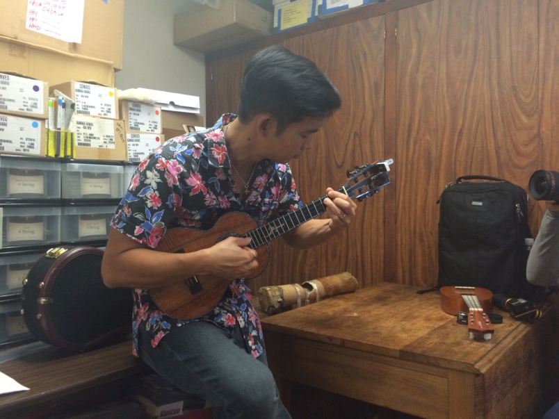 And yes, that was ukulele virtuoso Jake Shimabukuro giving us a lesson.