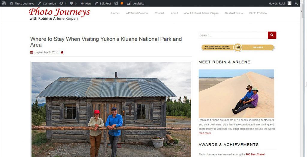 Where to stay when visiting Kluane National Park
