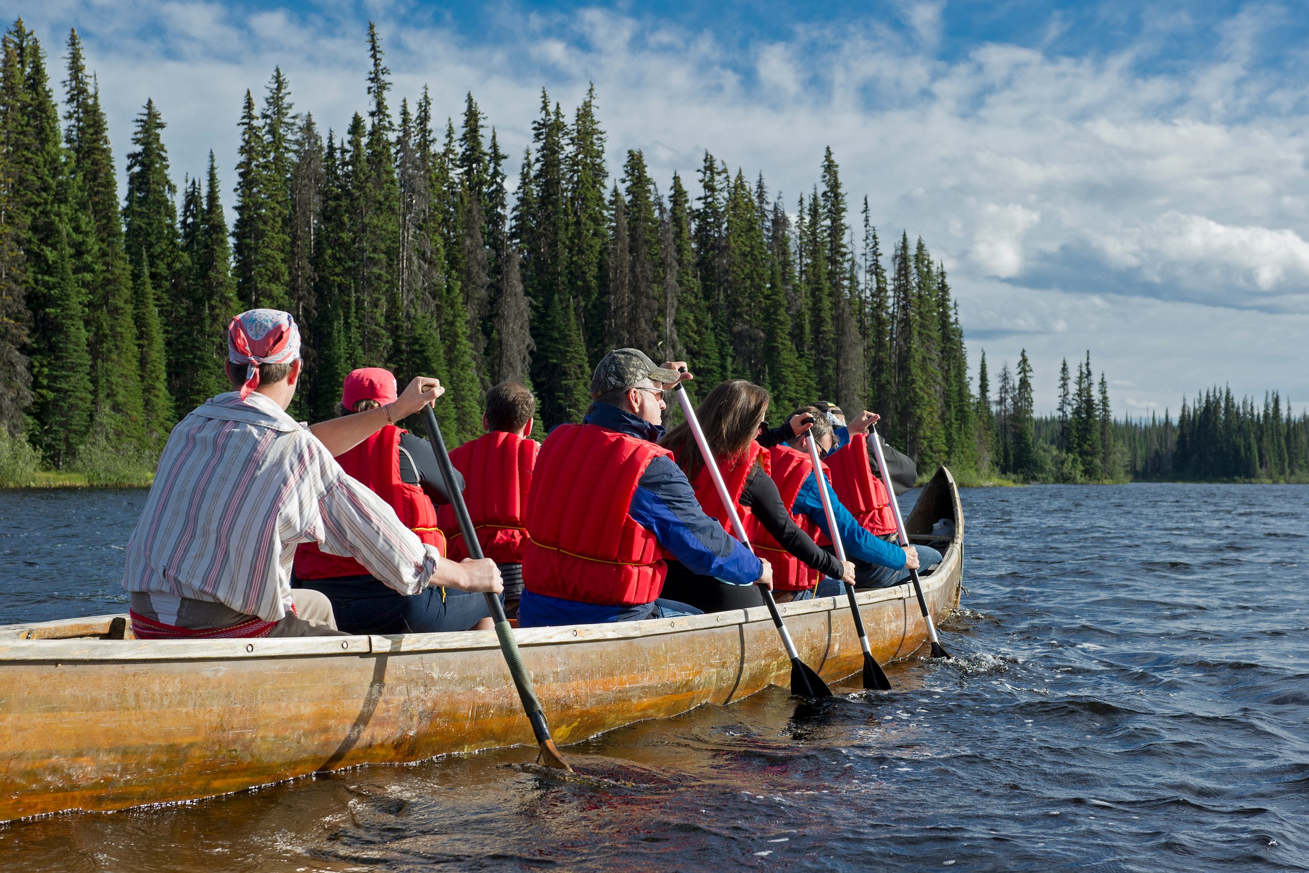 Voyageur Canoe Tour at McGillivray Lake