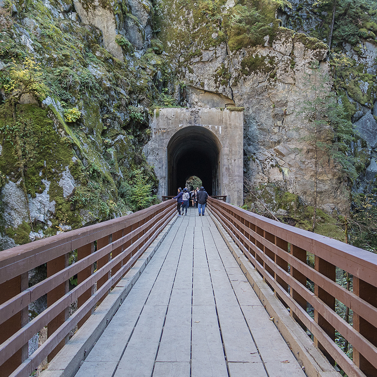 Unique to BC stunning Othello Tunnels carved through mountains of granite