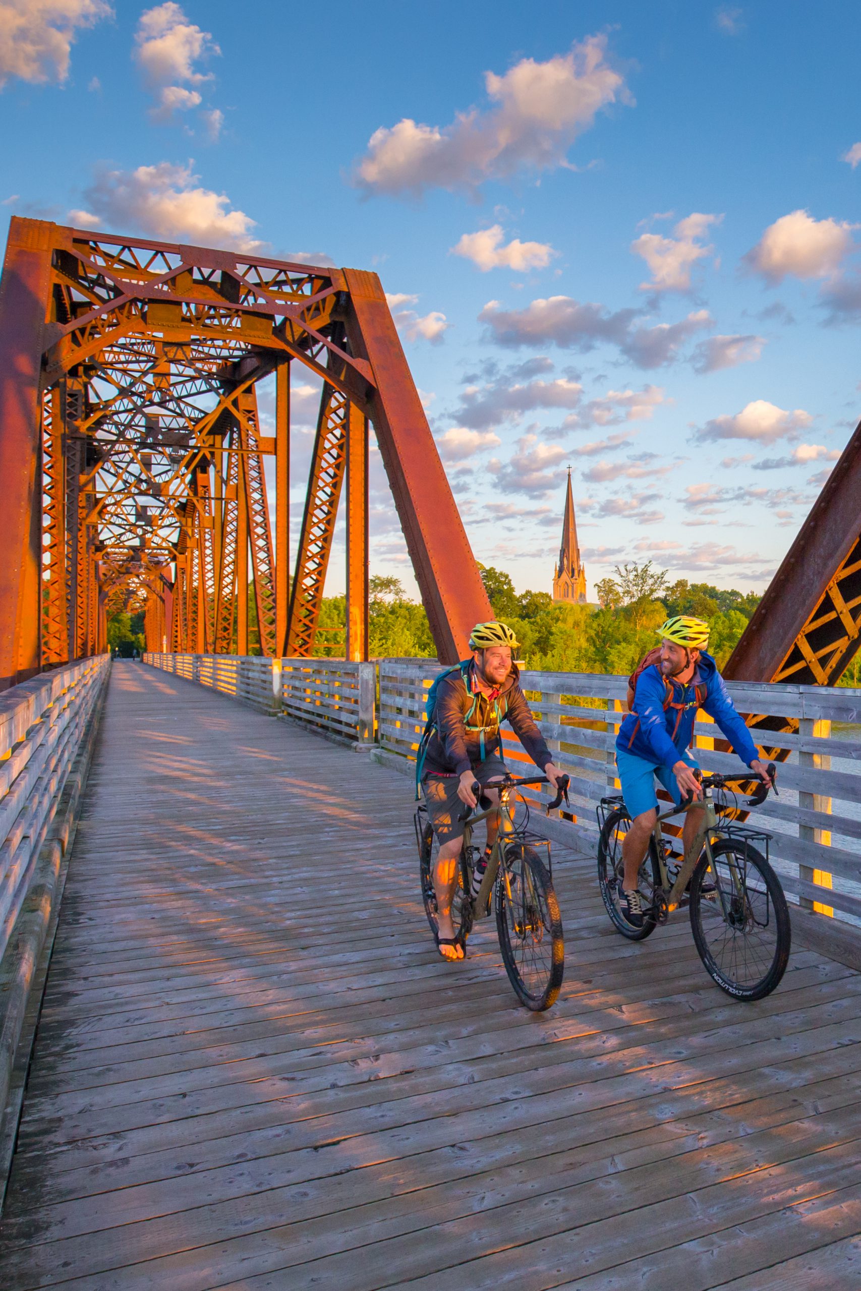 Bill Thorpe Walking Bridge, a former train bridge