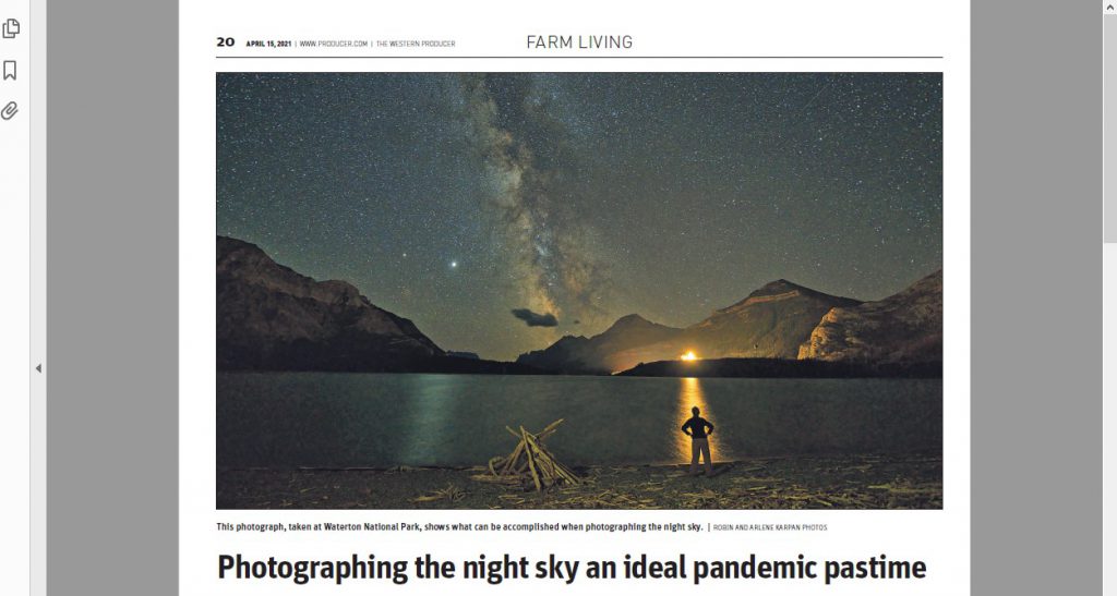 Photographing the Night Sky