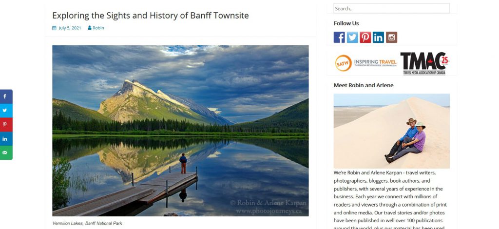 Exploring the sights and history of Banff Townsite