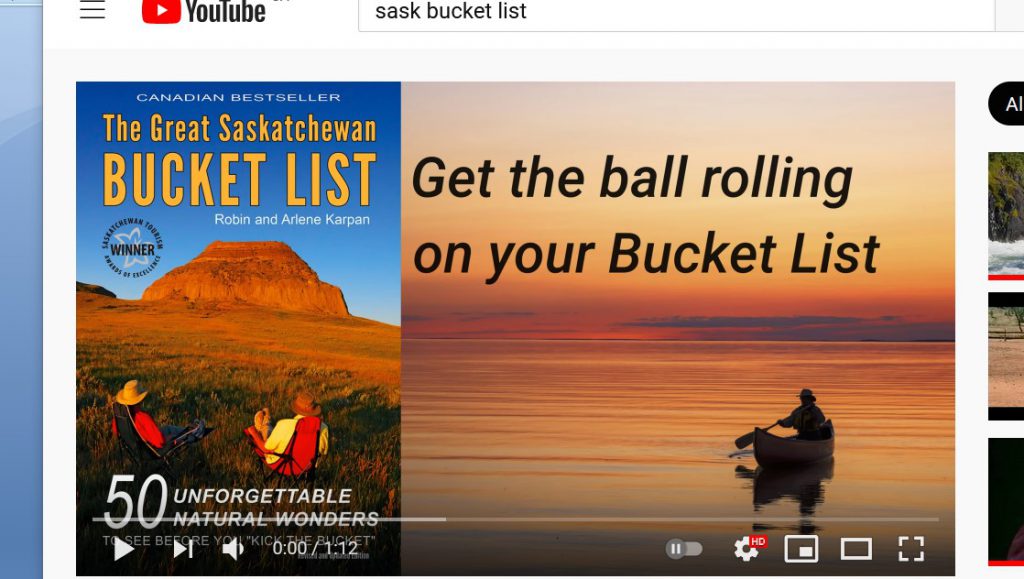 Book Trailer Video - The Great Saskatchewan Bucket List