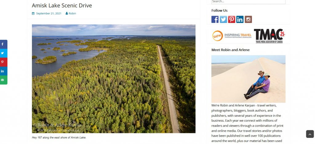 Amisk Lake Scenic Drive