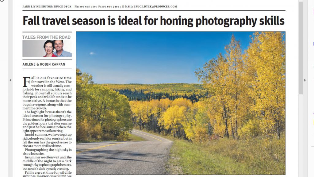 Fall travel season is ideal for honing photography skills