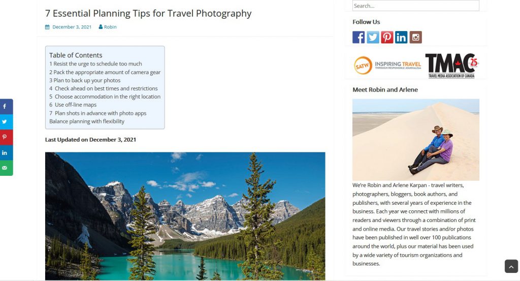 7 Essential Planning Tips for Travel Photography