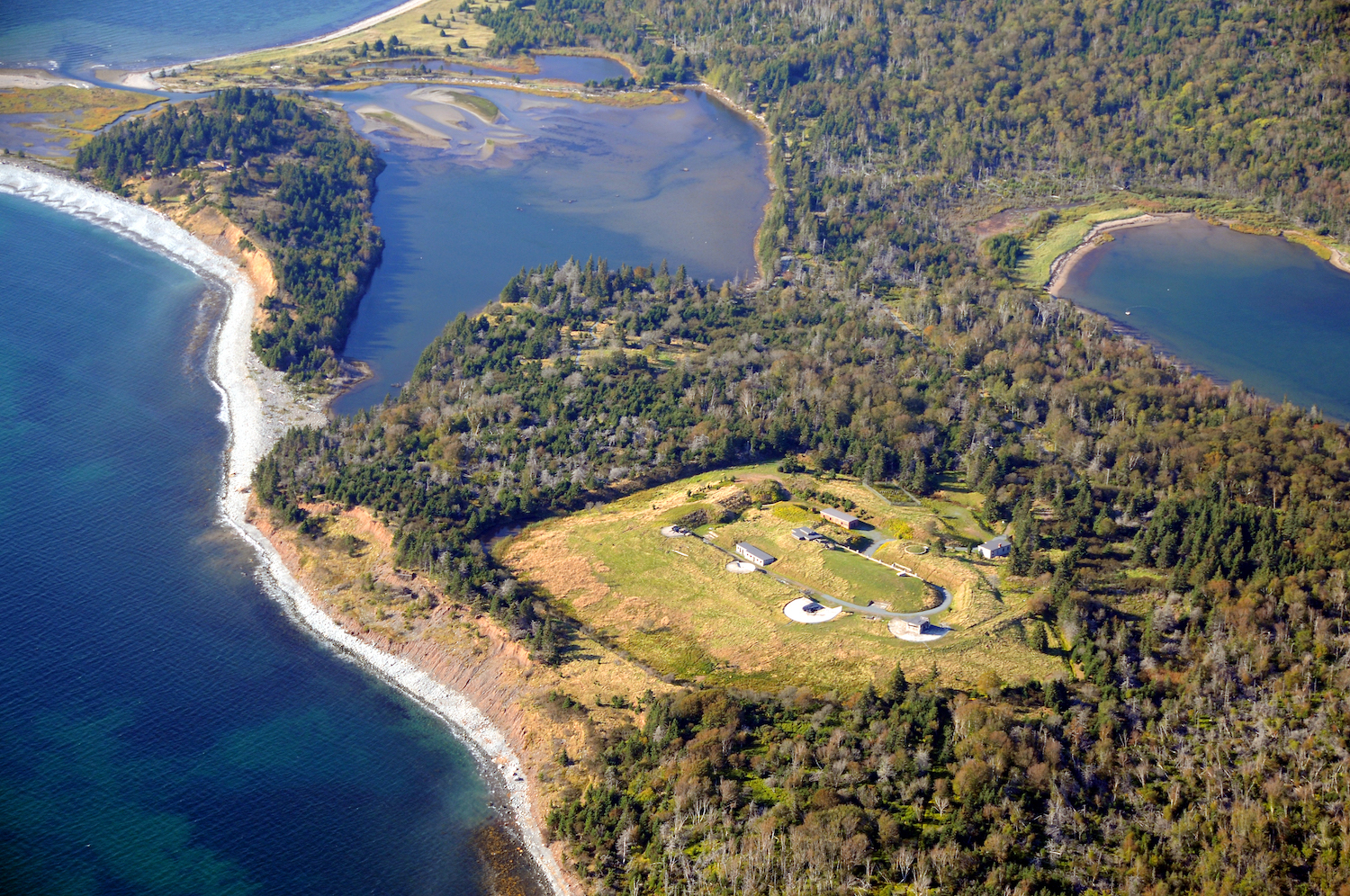 FMNHS-aerial view of fort CREDIT Parks Canada