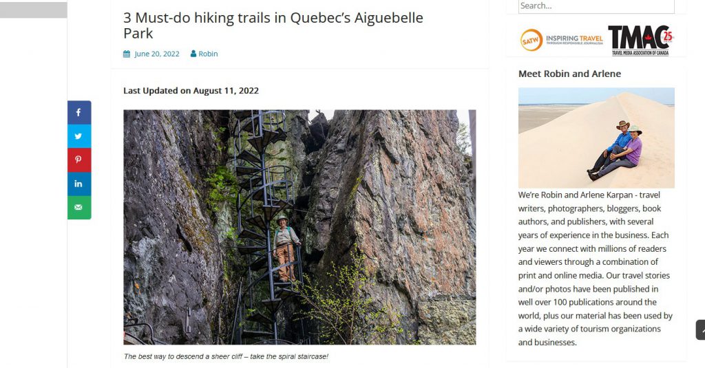 3 Must-do hiking trails in QuebecÃ¢â‚¬â„¢s Aiguebelle Park