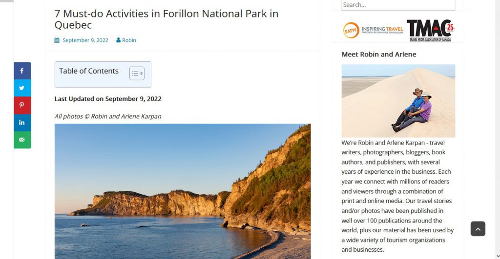 7 Must-do Activities in Forillon National Park in Quebec