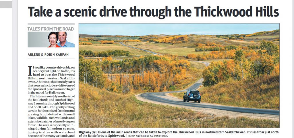 Take a scenic drive through the Thickwood Hills