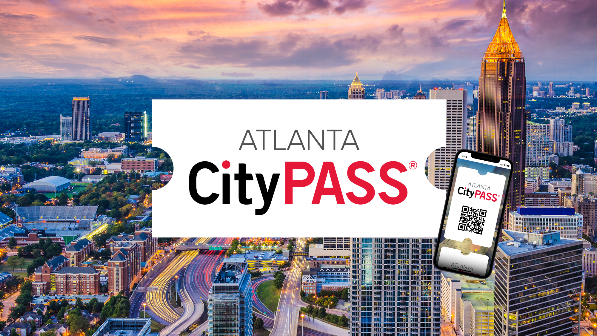 Atlanta CityPASS Logo with Skyline