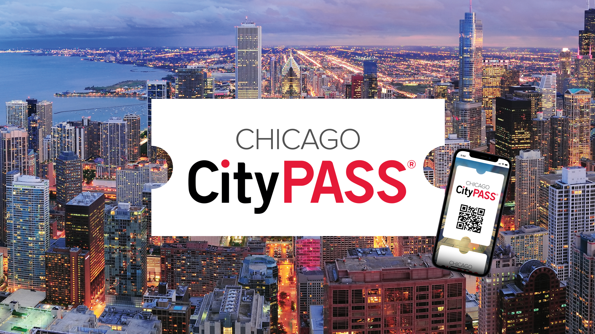 Chicago CityPASS Logo with Skyline
