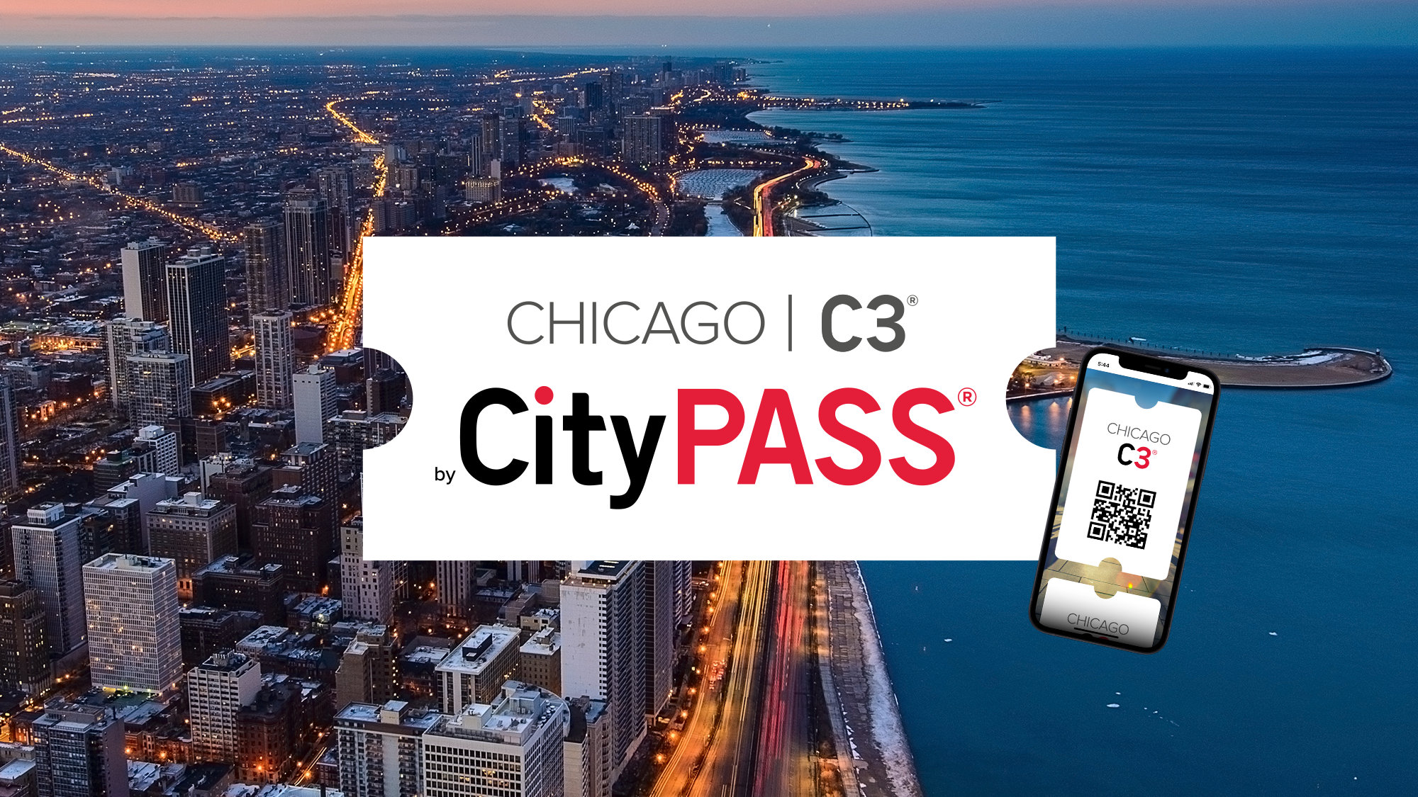 Chicago C3 Logo with Chicago Skyline
