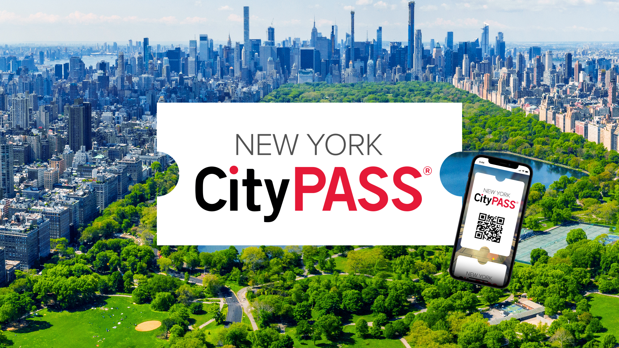 New York CityPASS Logo with New York Skyline
