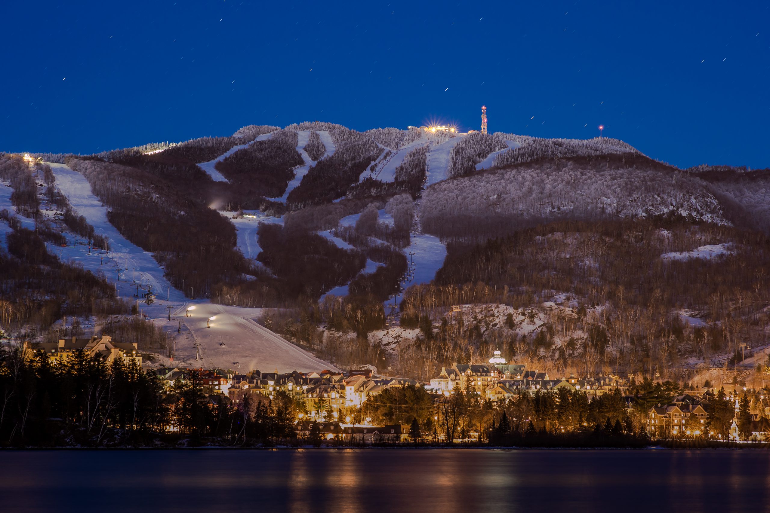 Tremblant ski resort by night @Tremblant