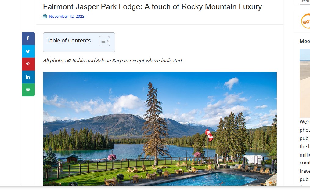 Fairmont Jasper Park Lodge: A touch of Rocky Mountain Luxury