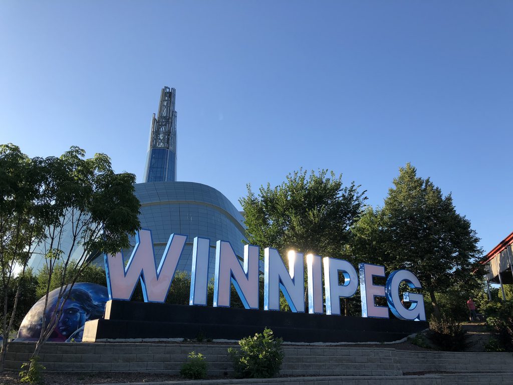 Winnipeg sign at The Forks. Credit: Lily Castillo