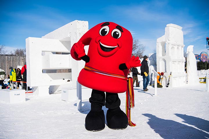 Festival du Voyageur mascot. Credit: Dan Harper