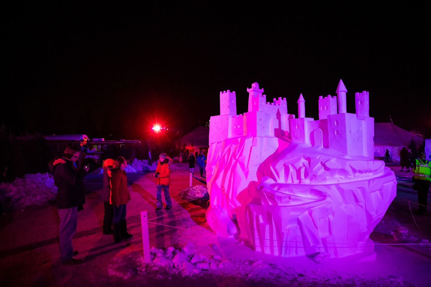 Snow Sculpture at Festival du Voyageur. Credit: Mike Peters
